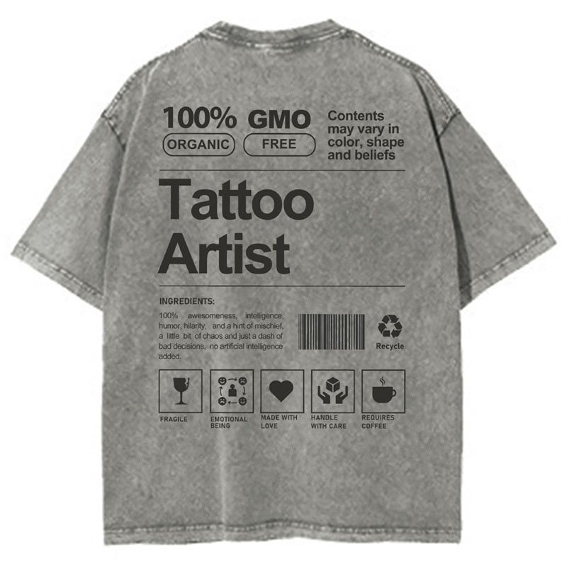 Tattoo Artist Unisex Fit Washed T-Shirt