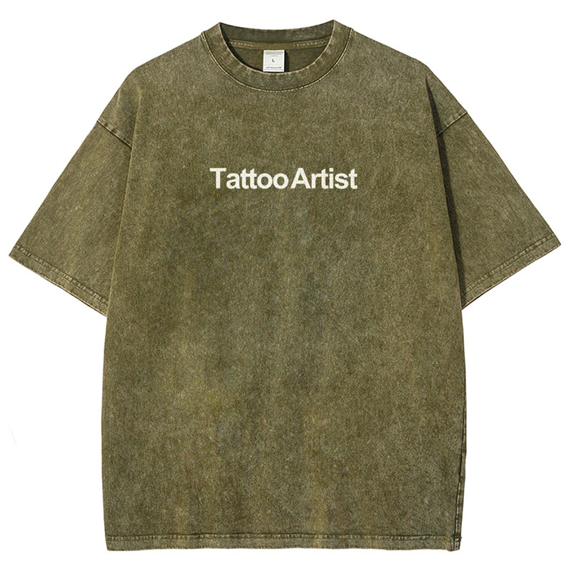 Tattoo Artist Unisex Fit Washed T-Shirt