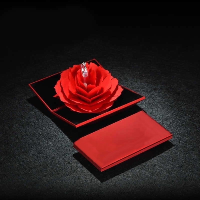 Rectangle Eternal Flower Jewelry Gift Box