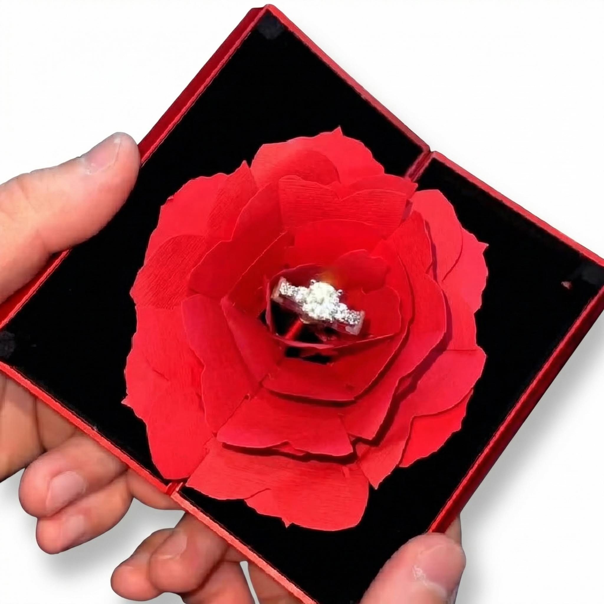 Rectangle Eternal Flower Jewelry Gift Box