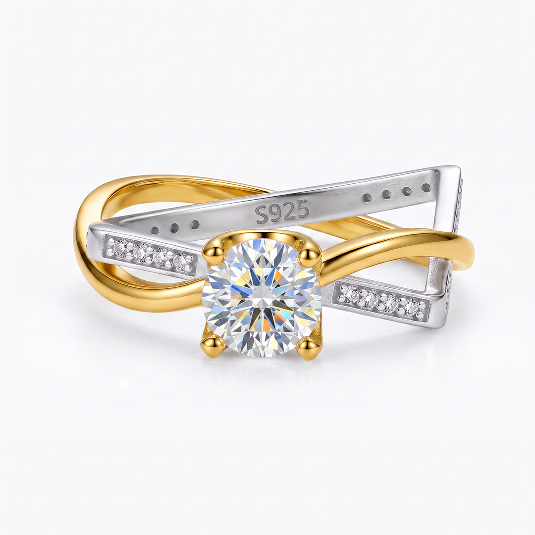 1.69ct. tw. Two-tone Irregular Shaped Solitaire Engagement Ring 1.69ct. tw. Two-tone Irregular Shaped Solitaire Engagement Ring