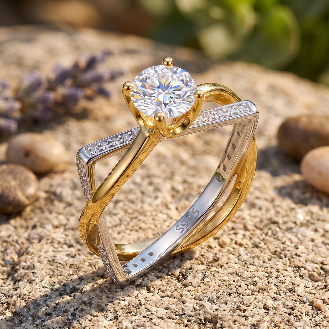 1.69ct. tw. Two-tone Irregular Shaped Solitaire Engagement Ring 1.69ct. tw. Two-tone Irregular Shaped Solitaire Engagement Ring