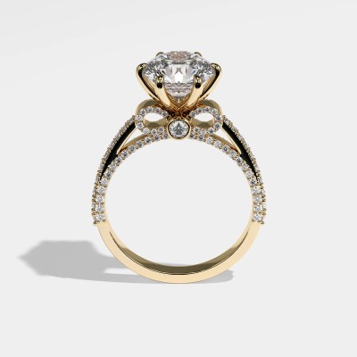 6-Claw 2.5CT Round Cut Solitaire Engagement Ring