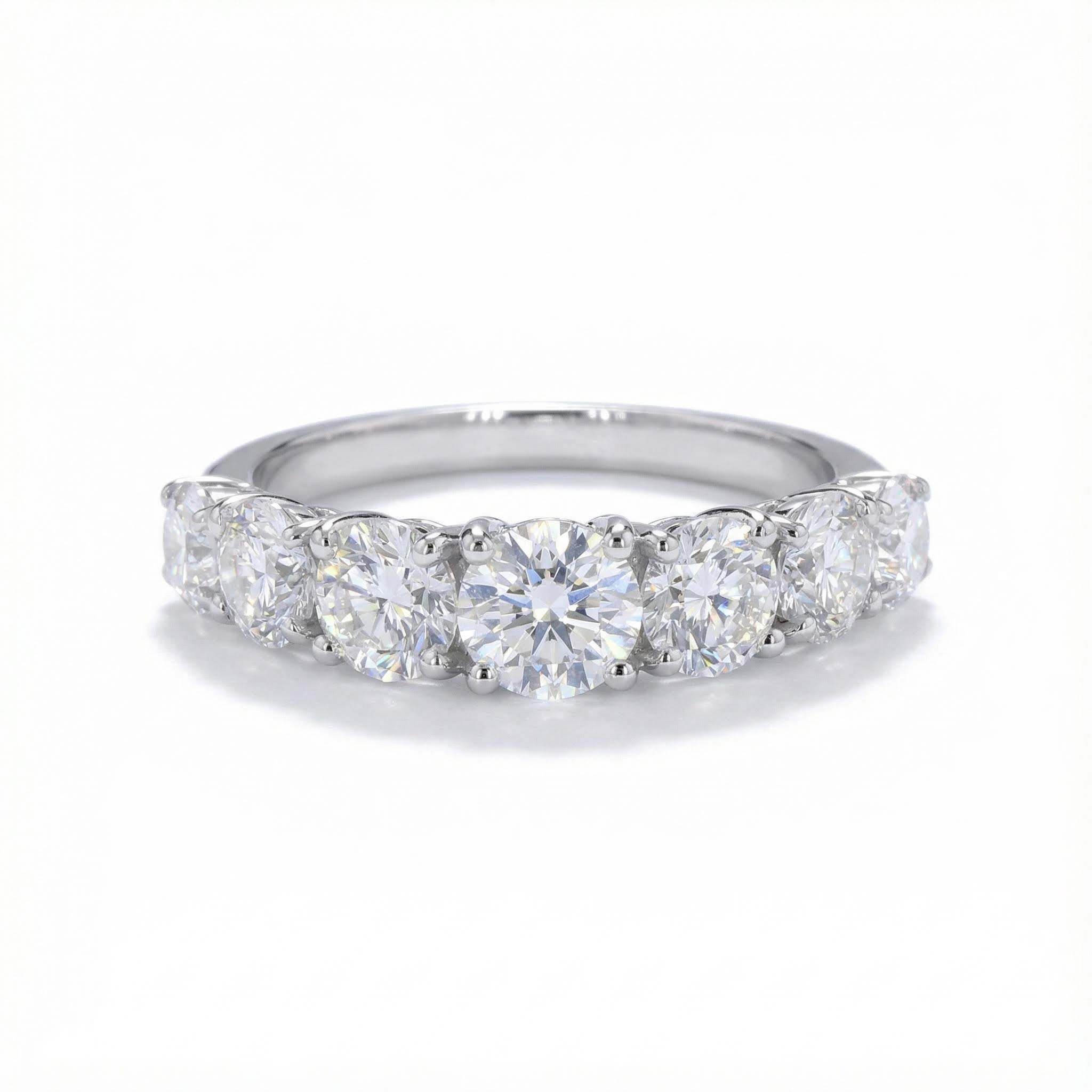 Brilliant Round Cut Wedding Band Brilliant Round Cut Wedding Band