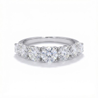 Brilliant Round Cut Wedding Band Brilliant Round Cut Wedding Band