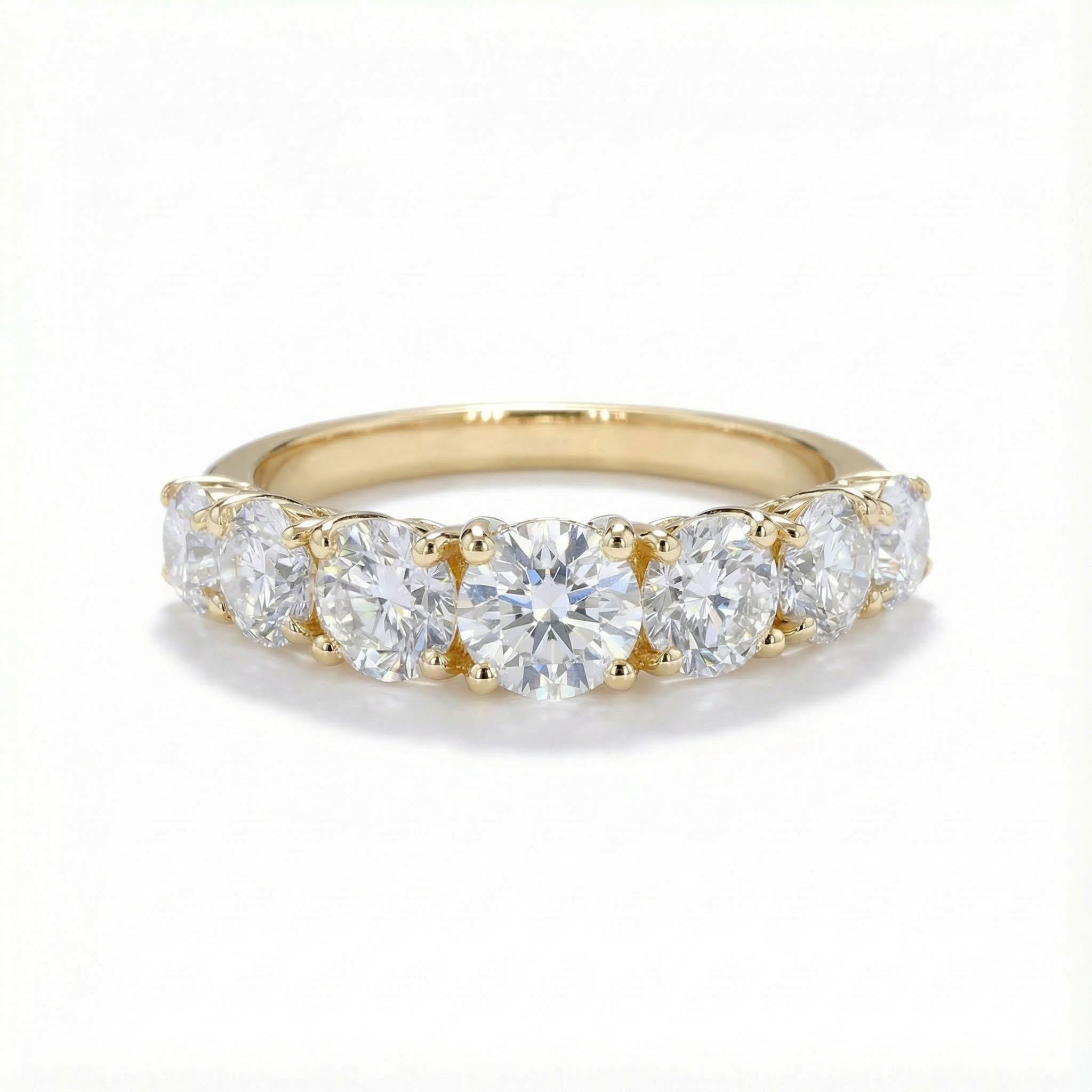 Brilliant Round Cut Wedding Band Brilliant Round Cut Wedding Band