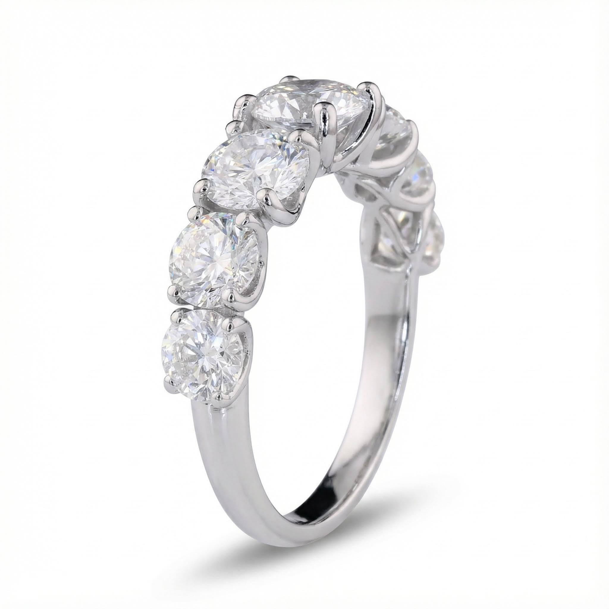 Brilliant Round Cut Wedding Band Brilliant Round Cut Wedding Band