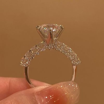 5.4 Ct 6-Claw Solitaire Engagement Ring