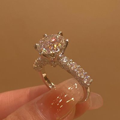 5.4 Ct 6-Claw Solitaire Engagement Ring