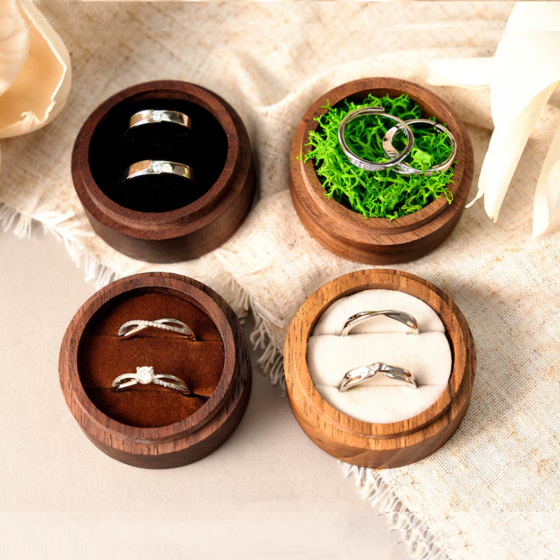 Personalized Wooden Wedding Engagement Ring Box Personalized Wooden Wedding Engagement Ring Box