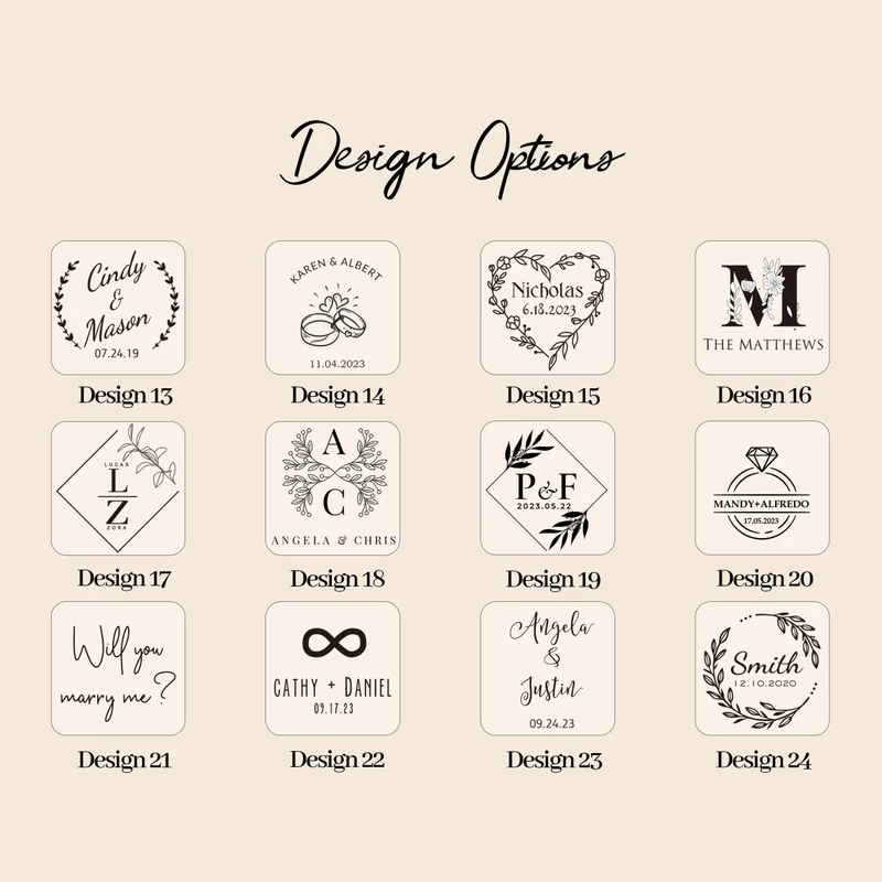 Custom Square Wooden Wedding Ceremony Ring Box Helloice Jewelry