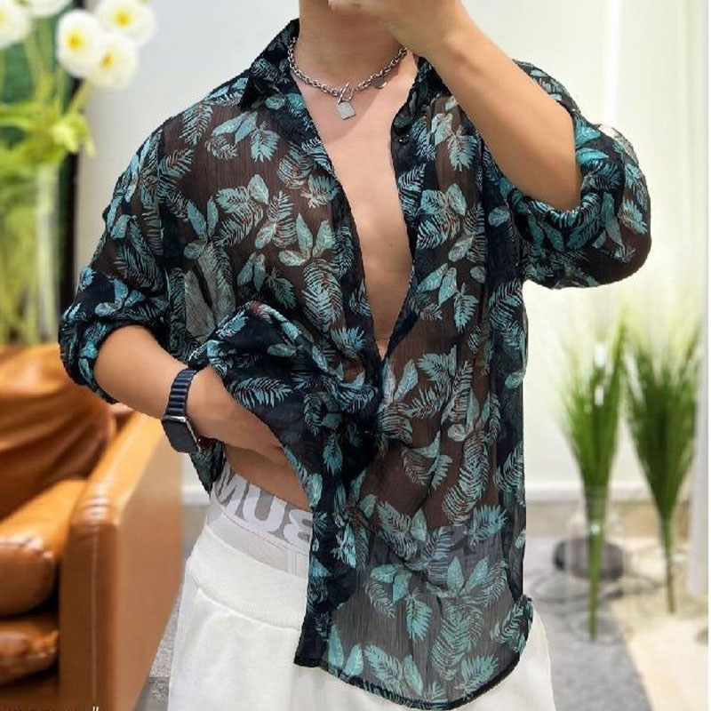 Floral Sheer Cutout Blouse