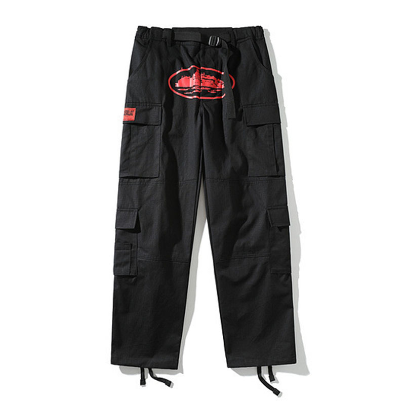 Street Print Multi-Pocket Work Pants