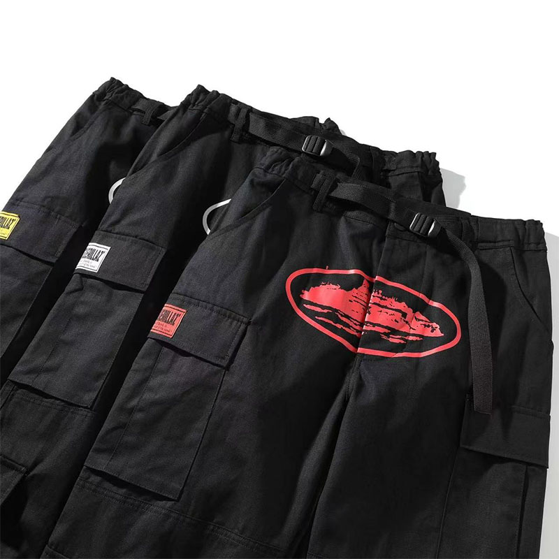 Street Print Multi-Pocket Work Pants