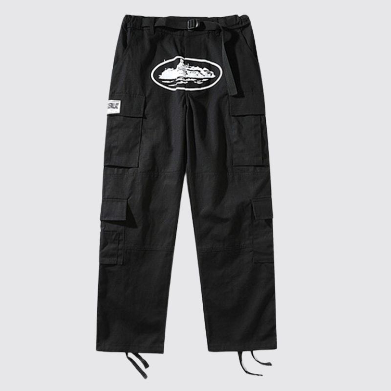 Street Print Multi-Pocket Work Pants