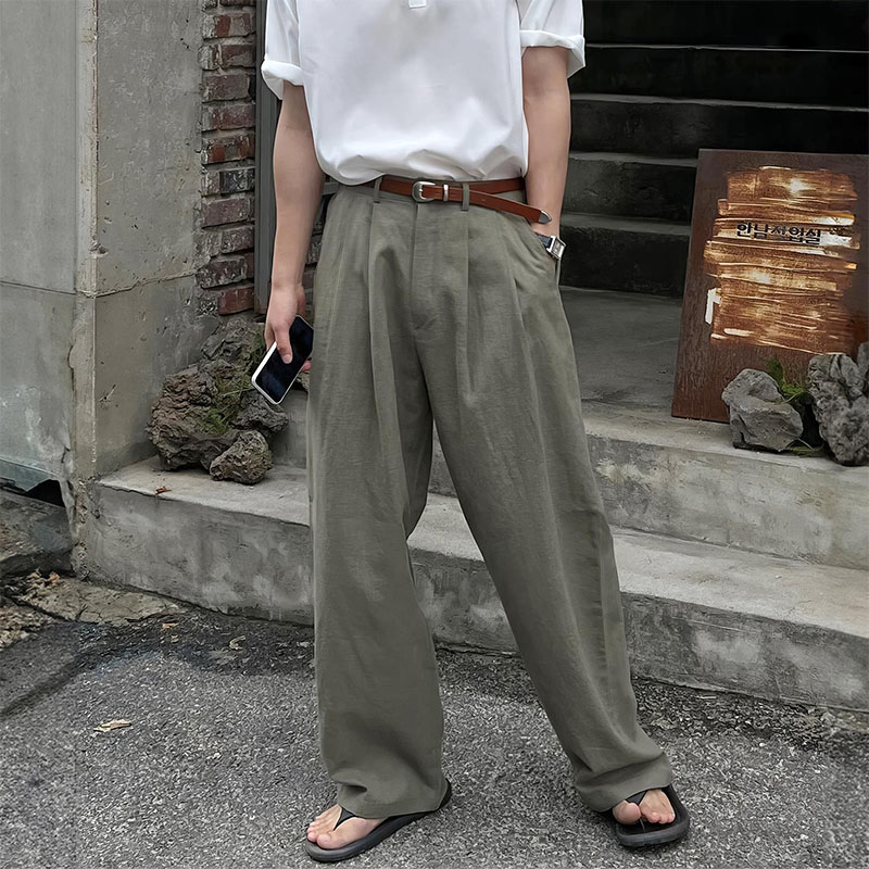 Casual Wide Leg Suit Pants