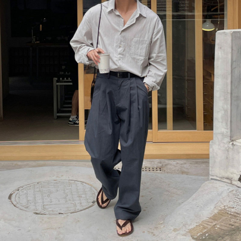 Casual Wide Leg Suit Pants