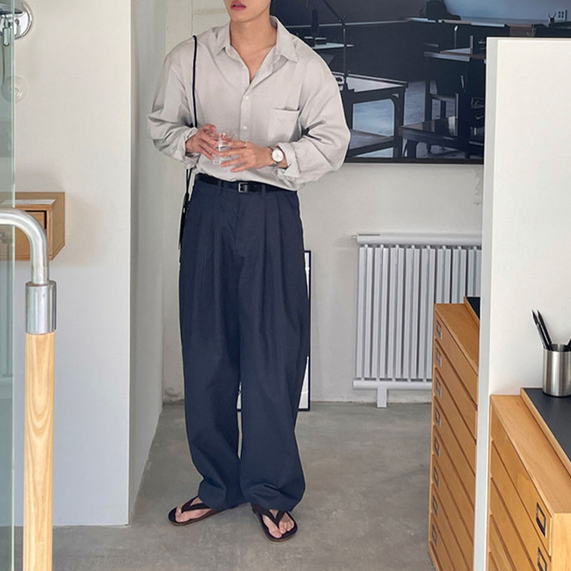 Casual Wide Leg Suit Pants