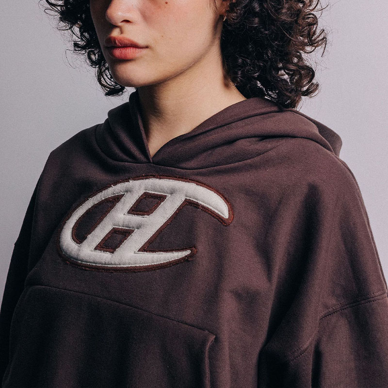 Unisex Y2K Letter Patch Hoodie