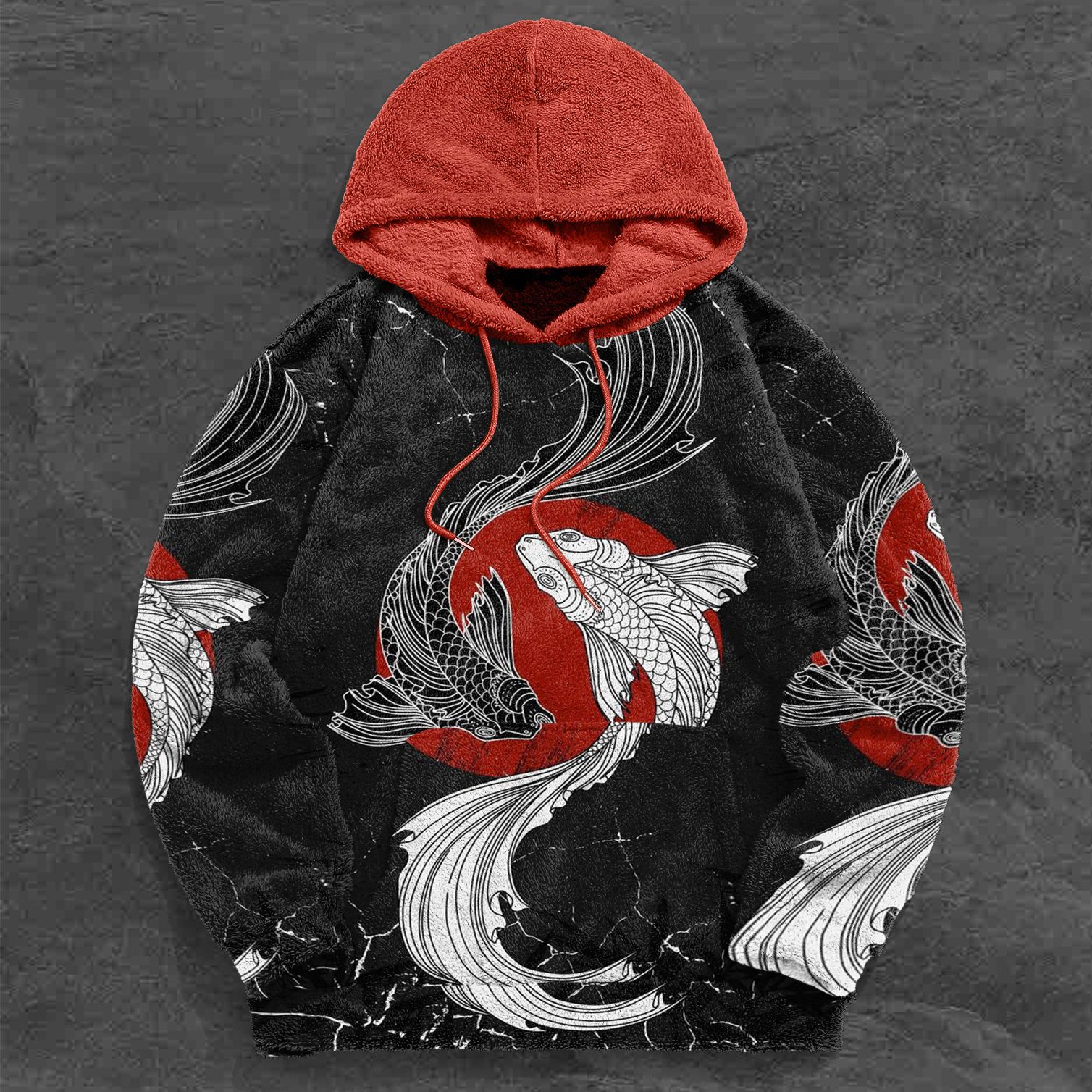 Digital Printed Plush Hoodie