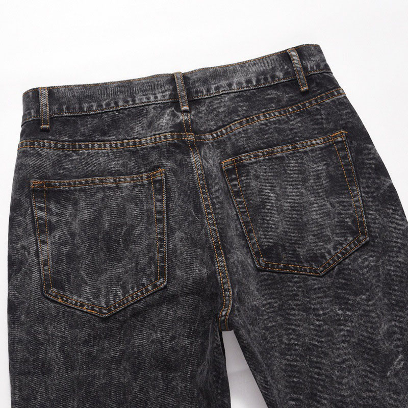 Vintage Fried Snowflake Embroidery Patchwork Jeans