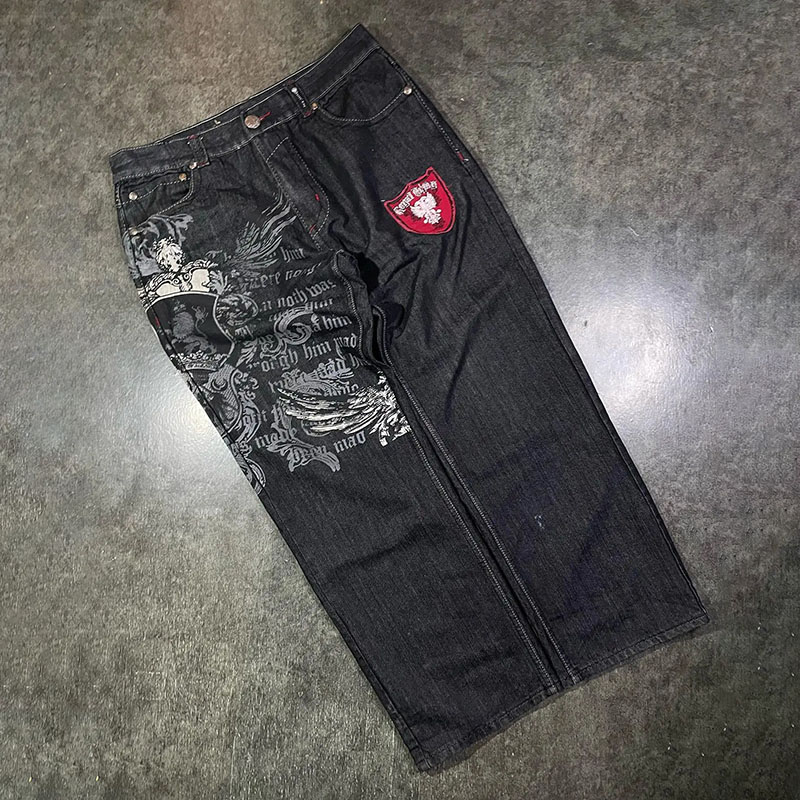 Y2K Vintage Patch Jeans