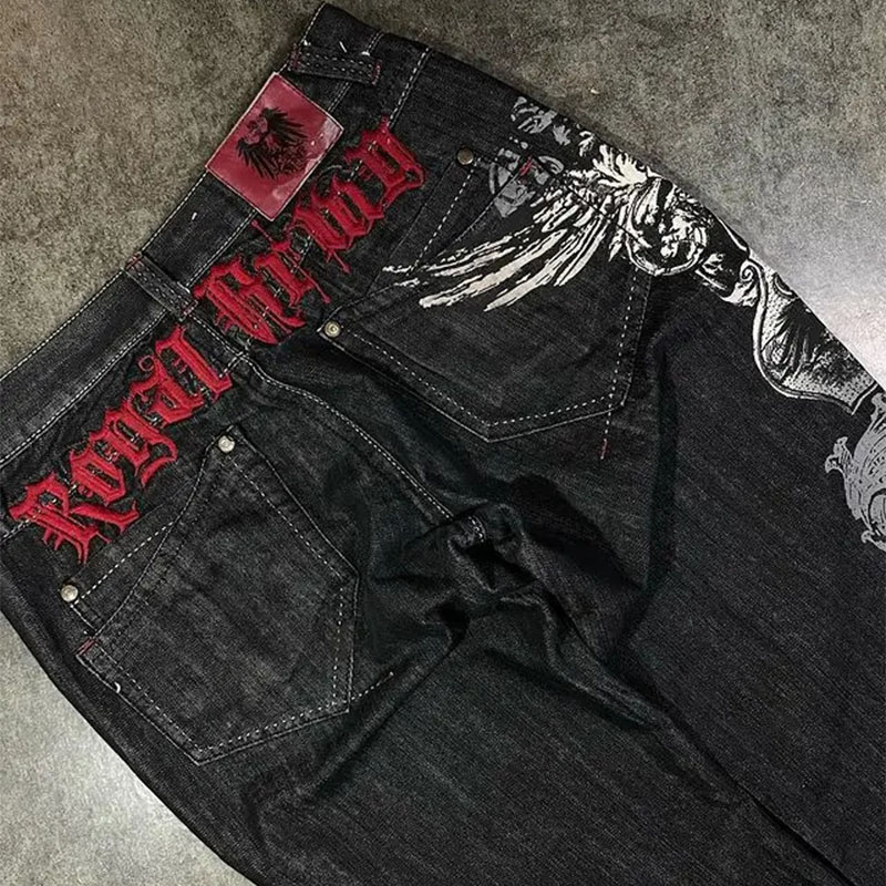 Y2K Vintage Patch Jeans