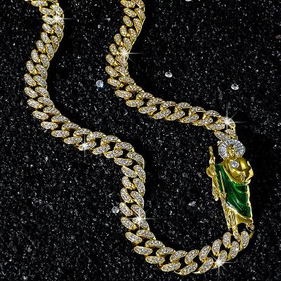 Iced Out St. Jude 12mm Cuban Link Chain