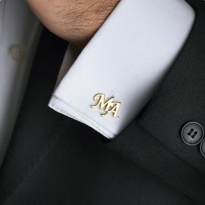 Custom Initial Letters Cufflinks