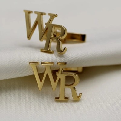 Custom Initial Letters Cufflinks