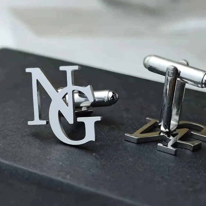 Custom Initial Letters Cufflinks