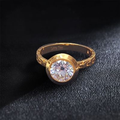 925S & VVS Moissanite 1.5Ct Ring 18K Gold