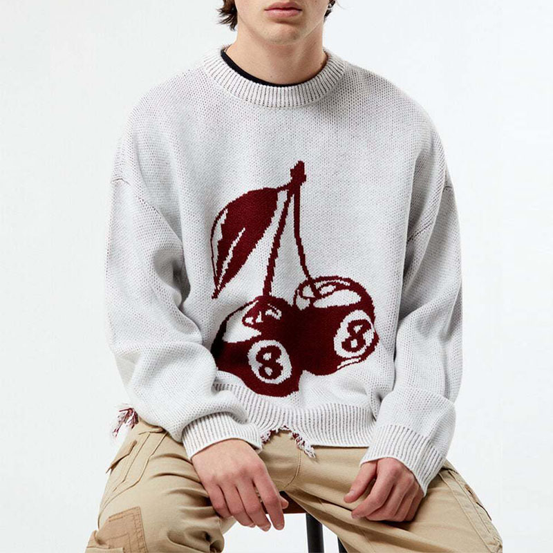 Vintage Cherry Crew Neck Sweater