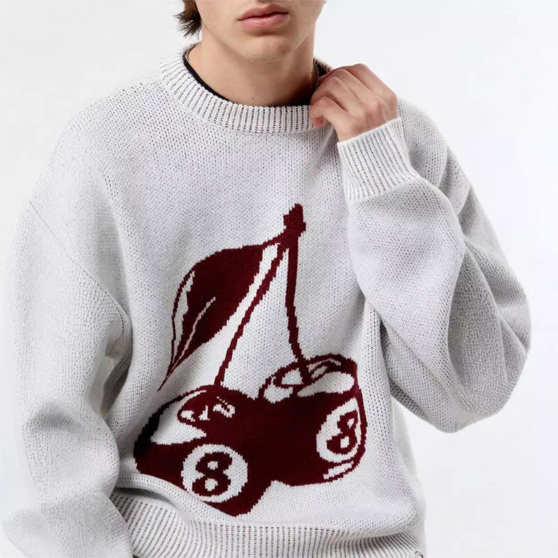 Vintage Cherry Crew Neck Sweater