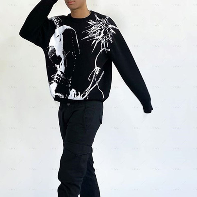 Gothic Anime Pattern Sweater