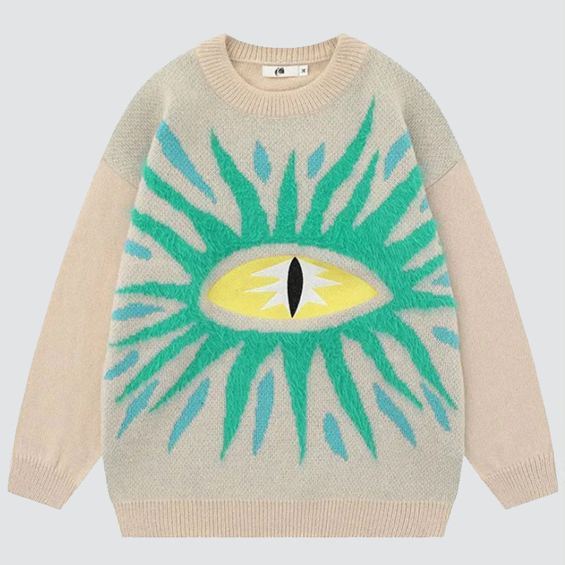 Gothic Eye Pattern Sweater