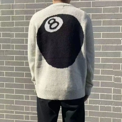 Billiards Black 8 Mohair Sweater