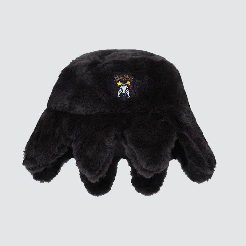 Rabbit Fur Octopus Fisherman's Hat