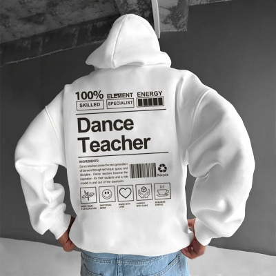 Dance Teacher Solid Color Hoodie