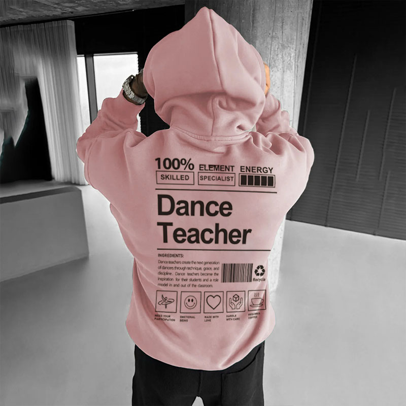 Dance Teacher Solid Color Hoodie