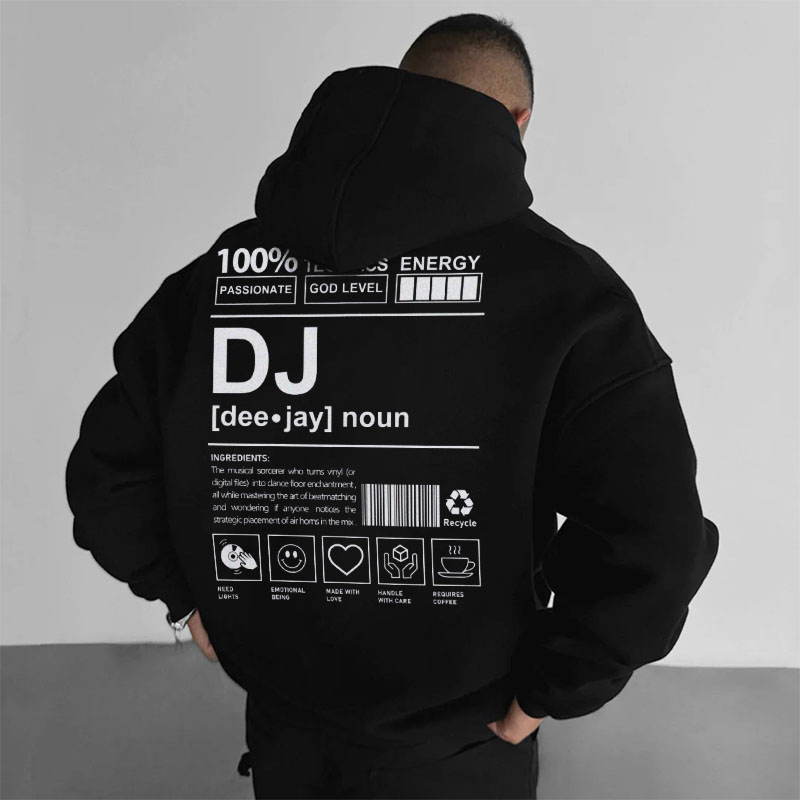 DJ Solid Color Hoodie