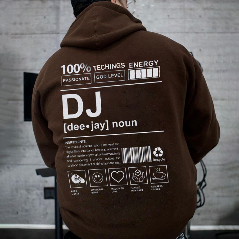 DJ Solid Color Hoodie