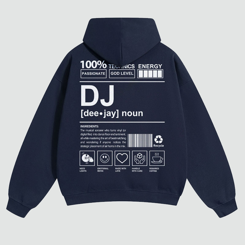 DJ Solid Color Hoodie