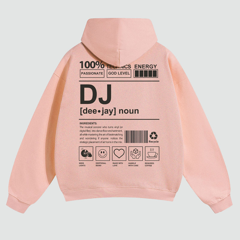 DJ Solid Color Hoodie