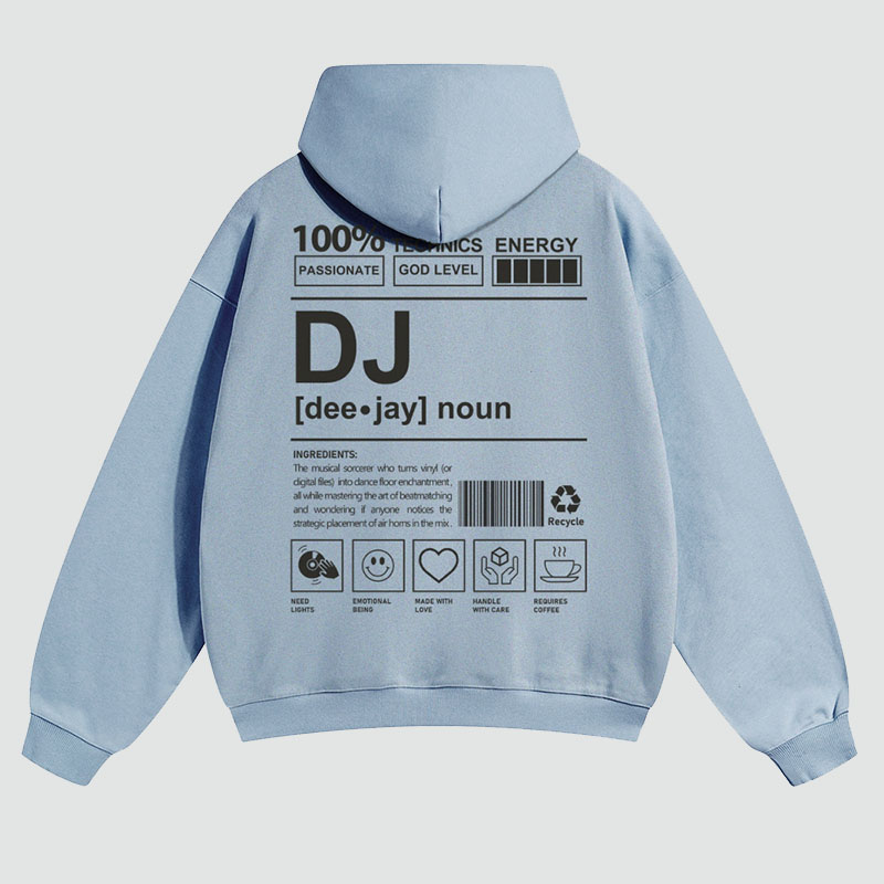 DJ Solid Color Hoodie