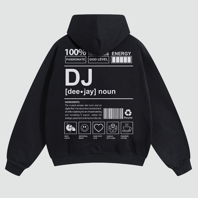 DJ Solid Color Hoodie