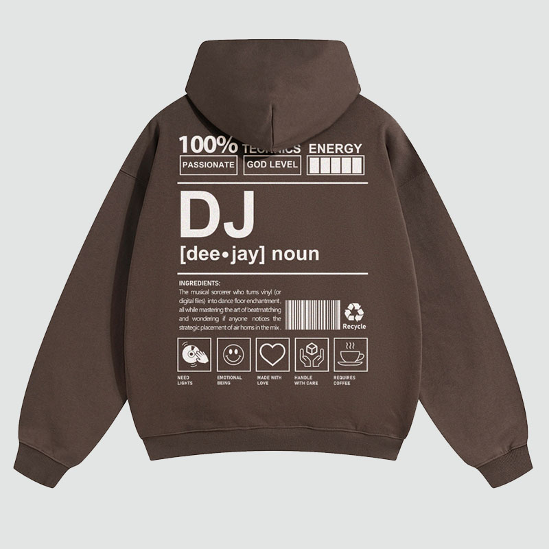 DJ Solid Color Hoodie