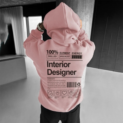 Interior Designer Solid Color Hoodie