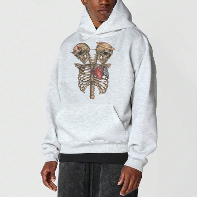 Unisex Good and Evil Print Hoodie