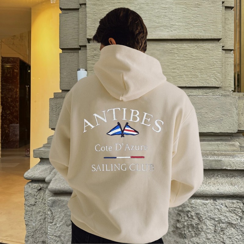 Sailing Club Print Hoodie